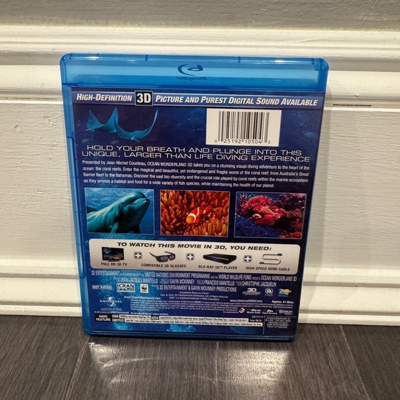 Ocean Wonderland 3D Blu-ray Disc DVD Movie - Picture 2 of 3